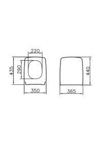 Resim VitrA Metropole 90-003R009 Klozet Kapağı, Yavaş Kapanır, Kolay Çı 