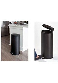 Resim Primanova Cigo Paslanmaz Beyaz Çöp Kovası Pedallı 6Lt. M-E41-01-0 Beyaz 