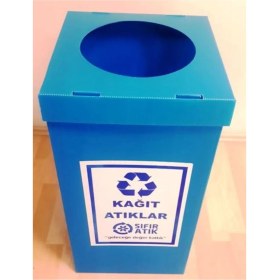 Resim Mavi Renkli Sıfır Atık Kutusu, Çevre Dostu ve Şık Tasarım 