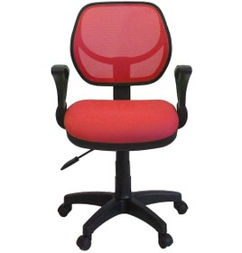 Resim Türksit 804 File Çalışma Koltuğu Plastik Ayak Kırmızı Kırmızı 