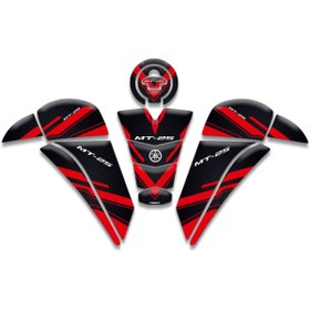Resim Rebon MotoDesign YAMAHA MT25 TANK PAD SET (2020/2024) UYUMLU 03 