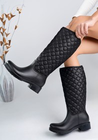 Resim epaavm Siyah Uzun Yağmur Çizme 