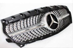 Resim Mercedes W117 2013-2015 CLA Uyumlu Diamond Panjur - Gri 