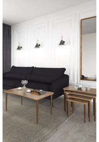 Resim Aleyna 5li Orta Sehpa ve Zigon Sehpa Ahşap Ayaklı Sehpa – Ceviz 