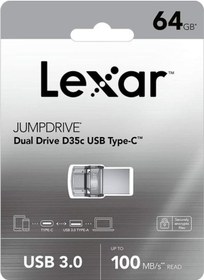 Resim Lexar JumpDrive 64 GB Usb 3.0 Type-C Flash Bellek 