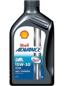 Resim Shell Advance 4t Ultra 15w50 Motosiklet Motor Yağı 1lt 