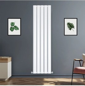 Resim 1400x795mm Lilac Dikey Beyaz Alüminyum Radyatör Dekoratif Tasarım 