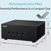 Resim Asus PN64-BB3012MD Intel Core I3-1220P 8gb 256GB SSD Freedos Mini Pc Masaüstü Bilgisayar (Upgrd) 