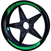Resim Moto GP Orman Yeşili İç Jant Şeridi Sticker Çınar Extreme 