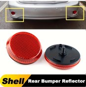 Resim Meridiangoods 2pcs Kırmızı Lens Kabuk Toyota Corolla 2009-2010 Arka Tampon Reflektör Sol Sağ 