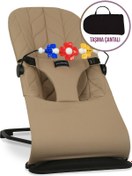 Resim Merfbaby Oyuncaklı Ana Kucağı - Kahve - Taşıma Çantalı 