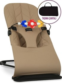 Resim Merfbaby Oyuncaklı Ana Kucağı - Kahve - Taşıma Çantalı 