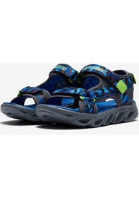 Resim Skechers Hypno - Splash Büyük Erkek Çocuk Mavi Işıklı Sandalet 400077L Bllm Mavi 