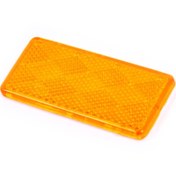 Resim AHMET OTOMOTİV DİKDÖRTGEN REFLEKTÖR UNİVERSAL 9cm x 4cm SARI RENK 