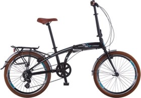 Resim Salcano SLCN 400 V Shimano Altus Katlanır Bisiklet Siyah Turkuaz 