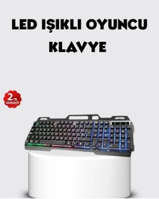 Resim Rgb Aydınlatmalı Klavye Mouse Seti - Usb Bağlantılı, Türkçe Q, Ayarlanabilir Dpı, Ergonomik Yapı 