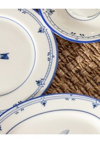 Resim Madame Coco Oiseau 2 Kişilik 10 Parça İkram Yemek Seti - Mavi/beyaz 8684427282304 Çok Renkli 