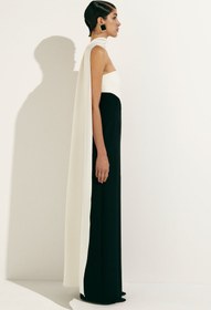Resim BEDIA BLACK & WHITE GOWN - FR40 