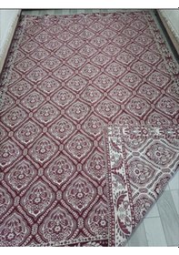 Resim Savan Dokuma Halı Örtüsü 9m² Kale Bordo5 Bordo 