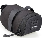 Resim Bisiklet Sele Çantası - Geniş Depolama, Anahtarlık Ve Arka Lamba İçin Pratik Bisiklet Ekipmanı Siyah Siyah 