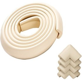 Resim Evokids ( 2 Metre Kauçuk Kenar + 4 Adet Köşe ) Krem Kauçuk Çok Renkli 