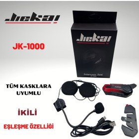 Resim Intercom Bluetooth Jk-1000 Kırmızı Interkom 