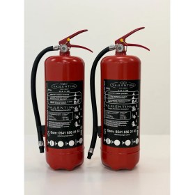 Resim Vallentina 2 Adet 6kg Kuru Kimyevi Tozlu Yangın Söndürme Cihazı Ruhsata Uygun Tse-Hyb/ce Belgeli 