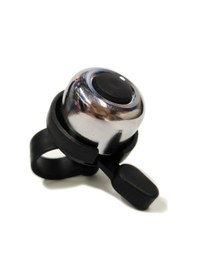 Resim Sarissa Çocuk Bisikleti Zil 1. Kalite Plastik Gövde Metal Çan Siyah Gümüş Gümüş - Siyah 