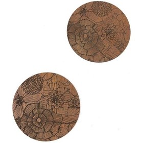 Resim Bardak Altlığı Model -66 Kahverengi 