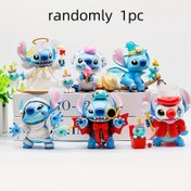 Resim Lilo & Stitch'den bir ilginç defter dikiş figürü olan rastgele seçilen 1 adet, masaüstü dekorasyonu için trend bir koleksiyonluk bebek. 