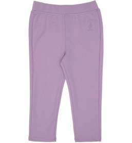 Resim U.S. Polo Assn. Kız Çocuk Lila 3/4 Boy İnterlok Tayt 50306792-VR034 