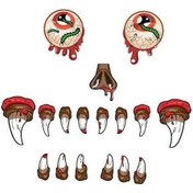 Resim Besthome1 Hw037 Cadılar Bayramı Korku Gözleri Dişleri Araç Bagajı Dekoru, Dayanıklı Pvc, Kolay Uygulama Halloween Orta Boy 