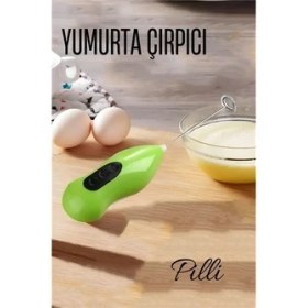Resim Pileli Store Turk Pilli Yumurta Çırpıcı Mini Pilli Mixer Çırpıcı 