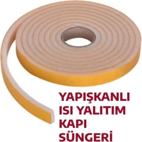 Resim MCM Group 5 Adet 3 Metre Yapışkanlı Kapı Bandı Isı Yalıtım Süngeri ( Lisinya ) 