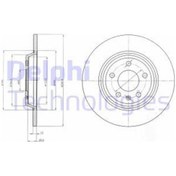 Resim Delphi DELPHI BG4081C FREN DİSKİ ÇİFTLİ PAKET BOYALI A4 A5.A6 A7.Q5.S6.S 