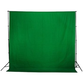 Resim Greenbox Chromakey-Yeşil Fon Perde(2 X 3 M) ve Fon Standı Kıt 