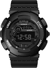 Resim Generisch Kol saati, dijital gösterge, akıllı saat, erkek, kadın, dış mekan, lüks LED saat, tarih, erkek, dijital saat, elektronik spor saati, kadın kol saati, elastik bileklik, akıllı saat (siyah, tek beden) 