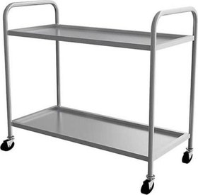 Resim EMP.2.SV.02 Krom Servis Arabası - 2 Katlı - 55x86x90 cm 