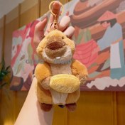 Resim Silver1 Peluş Bebek Aşk Düğmesi Çanta Kolye Sevimli Biblolar Bebek Çekicilik Küçük Kolye Anahtarlık (Yurt Dışından) 