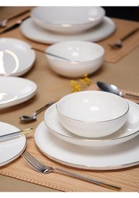 Resim Maxx Doria Celestia Gold 6 Kişilik 29 Parça Yemek Takımı Pa2015 Beyaz - Gold 