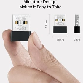Resim Mercusys MA20N, AC650 Mbps Kablosuz Dual-Band Nano USB Adaptör 