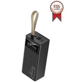Resim 50000 мАч Powerbank - фонарик с быстрой зарядкой, цифровой, 4 выхода 