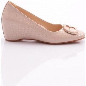 Resim Dgn 24361 Kadin Aksesuarli Dolgu Topuklu Ayakkabi 24361-2428-R0178 Bej 