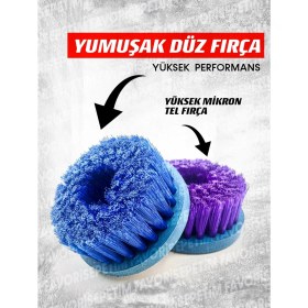 Resim Proxtech Araç, Koltukyıkama 6kademe Devir Ayarlı Zımpara Parlatma Pasta Cila Polisaj Makinası + Fırça Hediye 