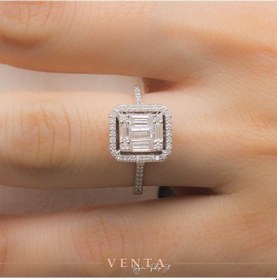 Resim Venta 1,01 Karat 14K Baget Pırlanta Yüzük 