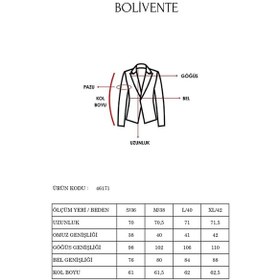 Resim Haki Regular Fit Pile Detaylı Blazer Ceket Siyah 