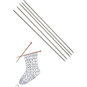 Resim Çorap Şiş Metalize 20 cm 3,5 Numara 