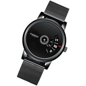 Resim Yingfu Fngeen S230 Erkek Kuvars Saat Siyah Mash Siyah Çelik Çok Renkli Model Çok Renkli 