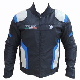 Resim Motosiklet Spor Mont Road Drıver Mavi Siyah [Large Beden] 