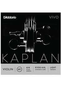 Resim Daddario Kv310l Keman Tel Seti Kaplan Vivo, Light, 4/4 